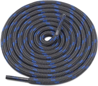 GRAH SANGRAH® 3 Pair (1 Pair Per Single Color) Shoelaces for Hiking Shoes, Walking Sneakers, Climbing, Work Boot, Running, Casual, Sport Shoes (SL-201-208-209) - 120 cm, Brown Black_Grey Blue_Army Green Brown